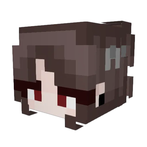 JUDYALE Minecraft avatar head, 3D render
