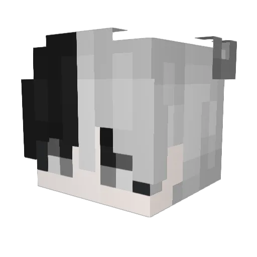 JUHO04 Minecraft avatar head, 3D render