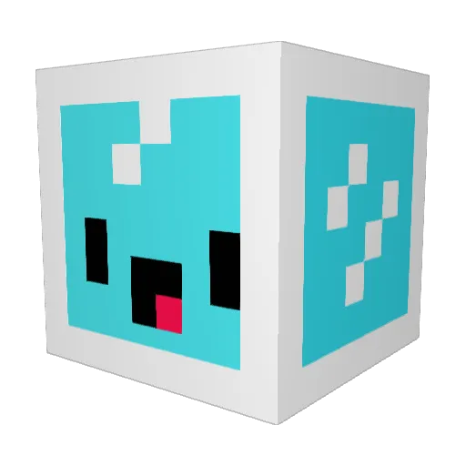 JUICE748 Minecraft avatar head, 3D render