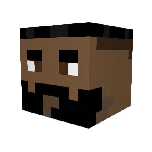 JUKACOLOGNE Minecraft avatar head, 3D render