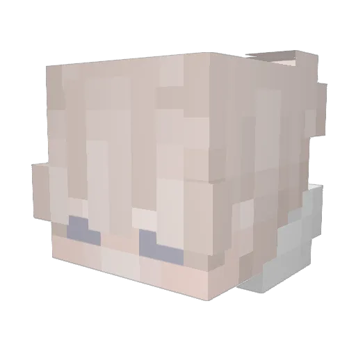 JUL1ASWORLD Minecraft avatar head, 3D render