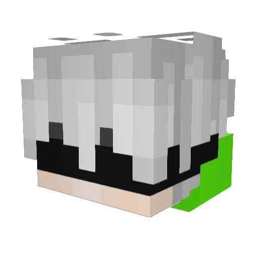 JULESVENOM Minecraft avatar head, 3D render