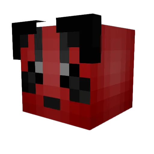 JULI1071 Minecraft avatar head, 3D render