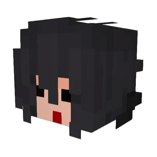 JUMBLO Minecraft avatar head, 3D render