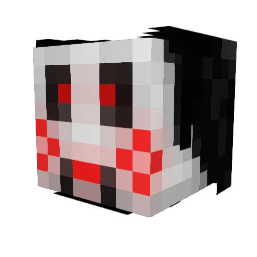 JUNE0820 Minecraft avatar head, 3D render