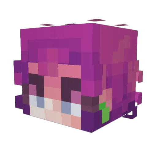 JUNGDAISY Minecraft avatar head, 3D render