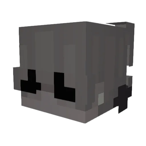 JUNGMOO Minecraft avatar head, 3D render