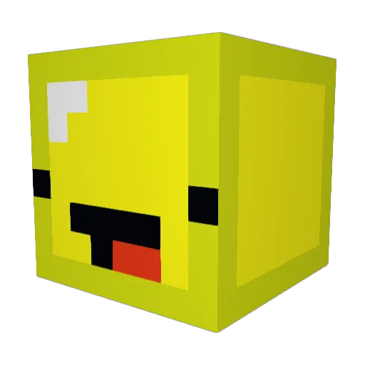 JUNIOR_018 Minecraft avatar head, 3D render