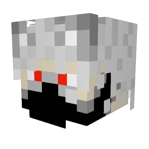 JUNSTN Minecraft avatar head, 3D render