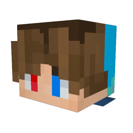 JUNWOO13 Minecraft avatar head, 3D render