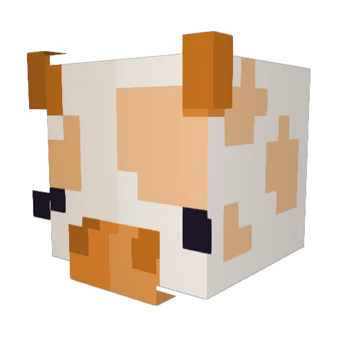 JUP1TAR_ Minecraft avatar head, 3D render