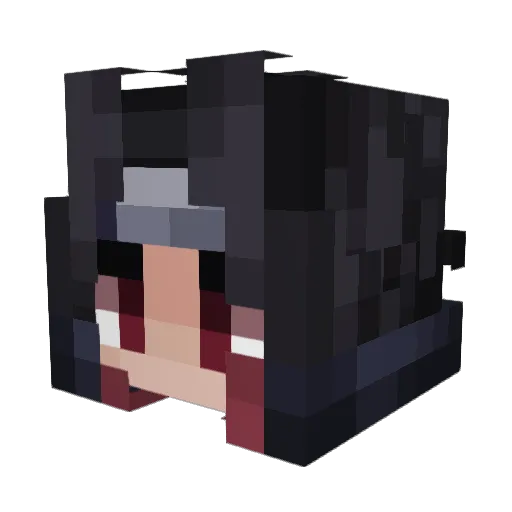 JUR3Z Minecraft avatar head, 3D render