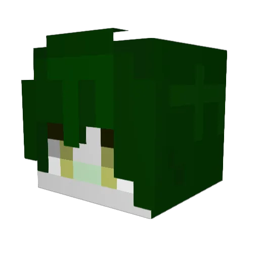 JURAmi_ Minecraft avatar head, 3D render