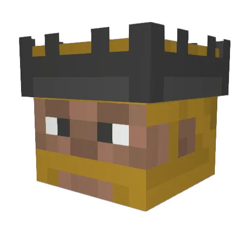 JUREKFRIK Minecraft avatar head, 3D render