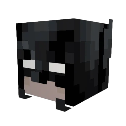 JUST1C34GOTHAM Minecraft avatar head, 3D render