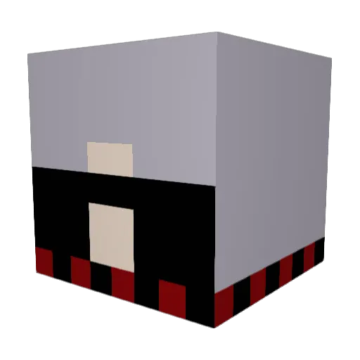 JUSTAFIIVE Minecraft avatar head, 3D render