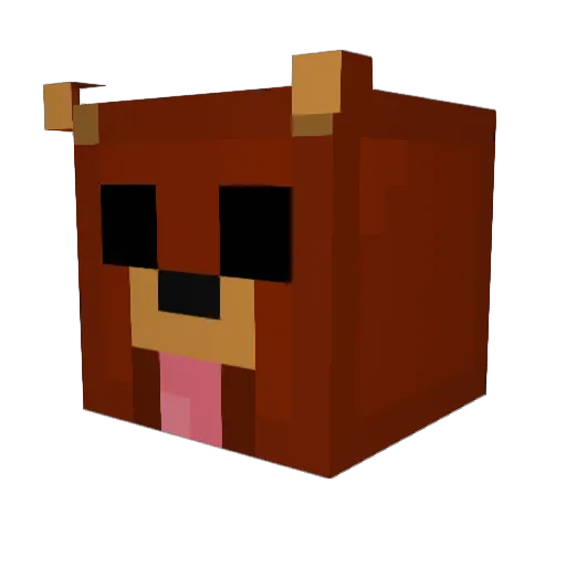 Minecraft-Avatar von JUSTHD: Kopf als 3D-Render