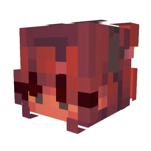 JUSTJAXX16 Minecraft avatar head, 3D render