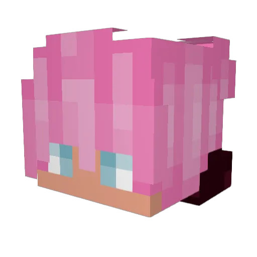 JUSTMO456 Minecraft avatar head, 3D render