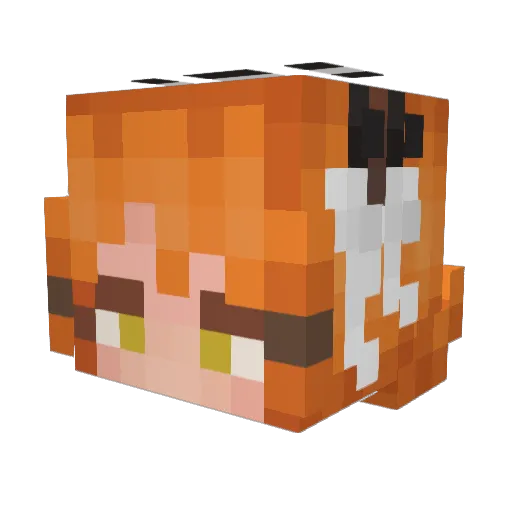 JUSTS0DA Minecraft avatar head, 3D render
