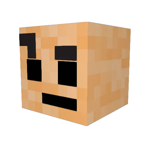 JUST_H1M Minecraft avatar head, 3D render