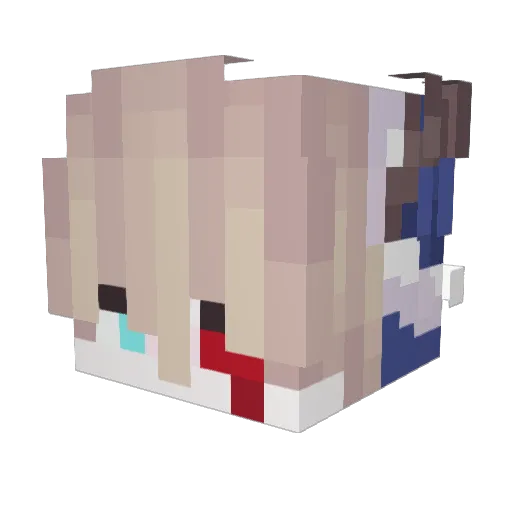 JUST_VIM Minecraft avatar head, 3D render