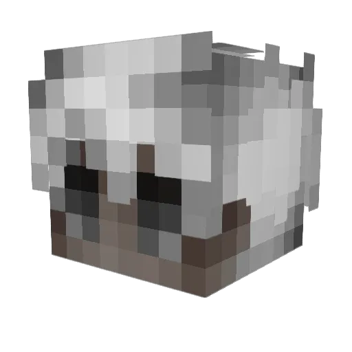 JUUXODEV Minecraft avatar head, 3D render