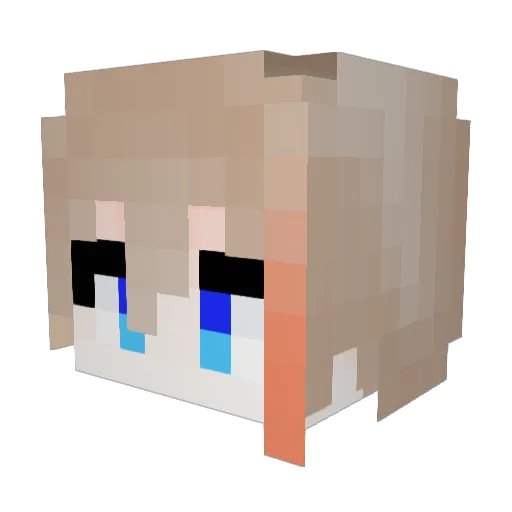 JUWAN_ Minecraft avatar head, 3D render