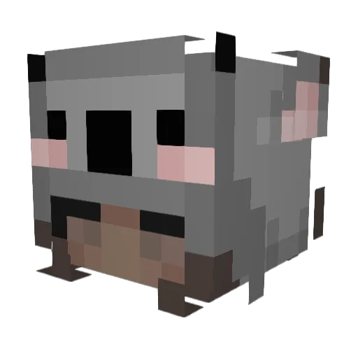 JU_JUly Minecraft avatar head, 3D render