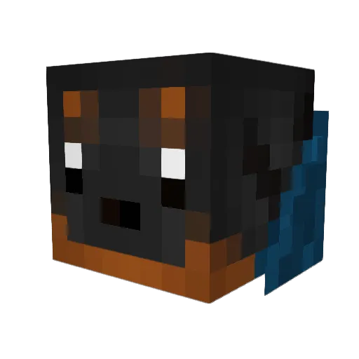 JVBS333 Minecraft avatar head, 3D render