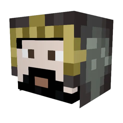 JVCFilgueiras Minecraft avatar head, 3D render