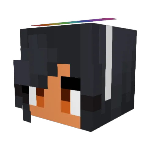 JVHDK Minecraft avatar head, 3D render