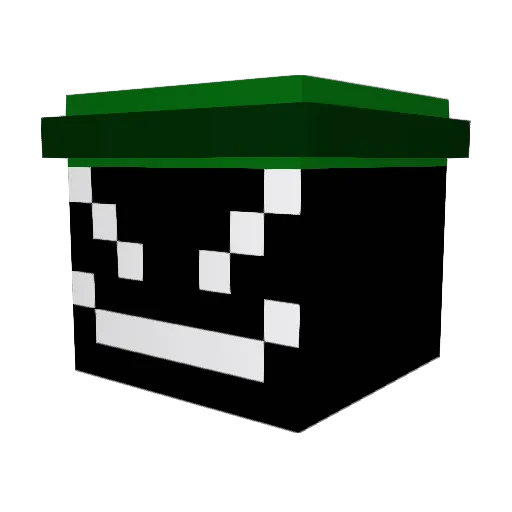 JVJG Minecraft avatar head, 3D render