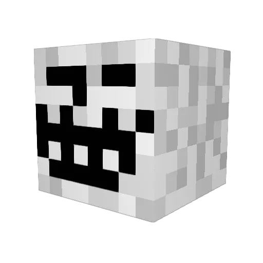JVMorrow Minecraft avatar head, 3D render