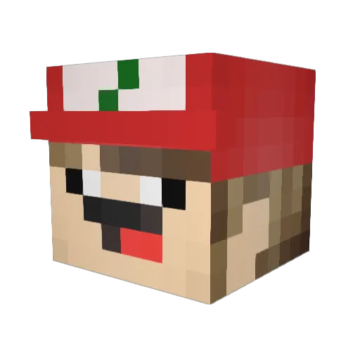 JVNQ__TNT Minecraft avatar head, 3D render