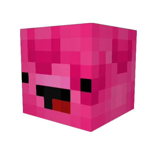 JVerty Minecraft avatar head, 3D render