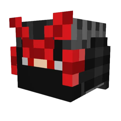 JVlasterShinobi Minecraft avatar head, 3D render