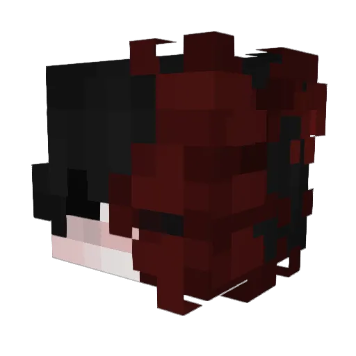 JWC_17Love Minecraft avatar head, 3D render