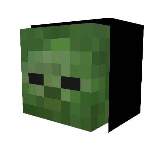 JWFB24 Minecraft avatar head, 3D render