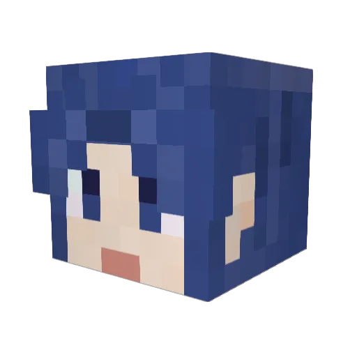 JWSNIPER Minecraft avatar head, 3D render