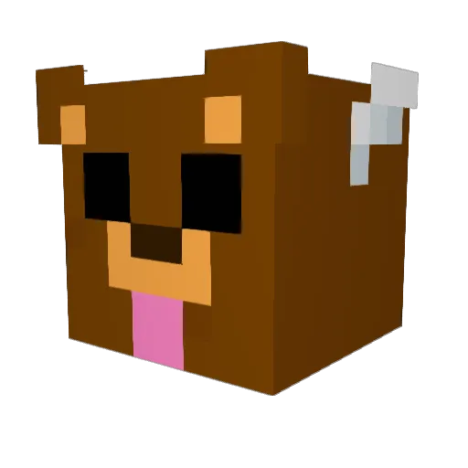 JW_miner Minecraft avatar head, 3D render