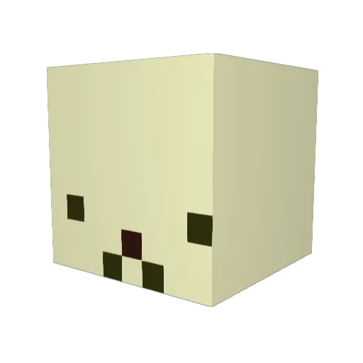 JWaaaa Minecraft avatar head, 3D render
