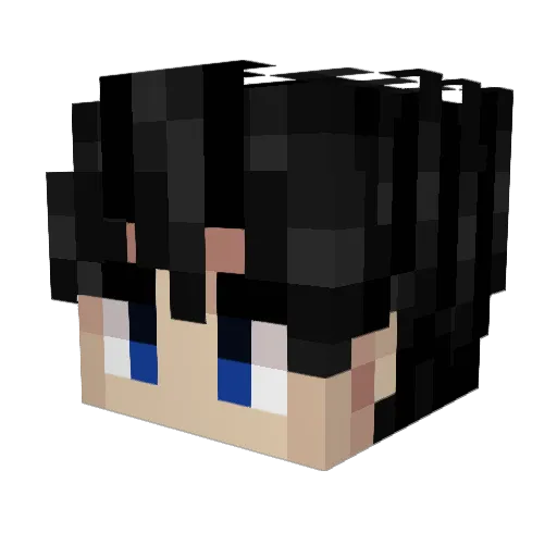 JWilz Minecraft avatar head, 3D render