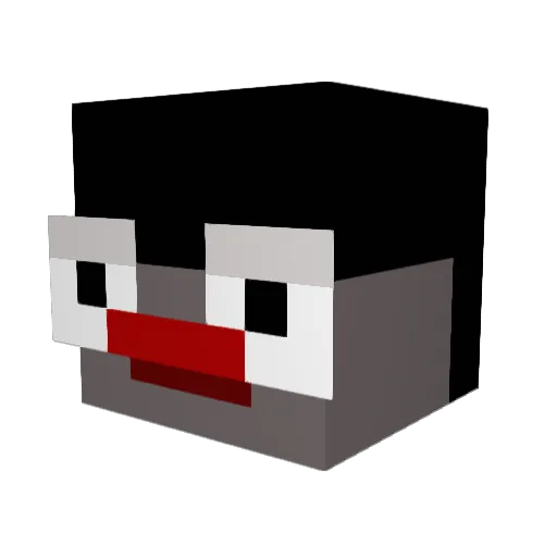 JX42 Minecraft avatar head, 3D render
