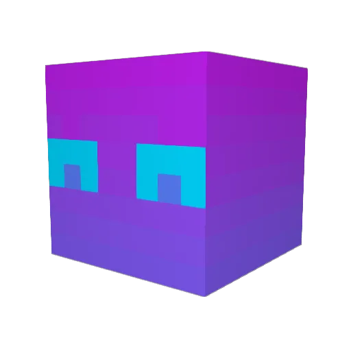 JXCrazee Minecraft avatar head, 3D render
