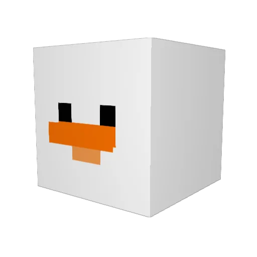 JXINZ Minecraft avatar head, 3D render