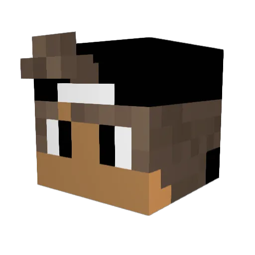 JXMIEZ Minecraft avatar head, 3D render