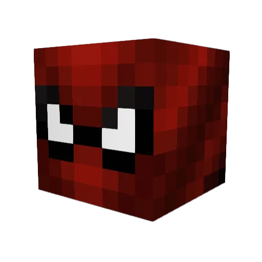 JXNrx Minecraft avatar head, 3D render