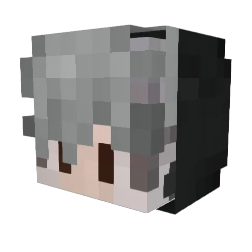 JXSG_UP Minecraft avatar head, 3D render