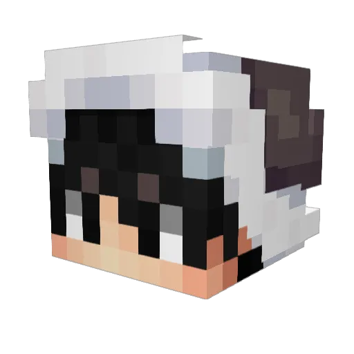 JXSTFLVKE Minecraft avatar head, 3D render